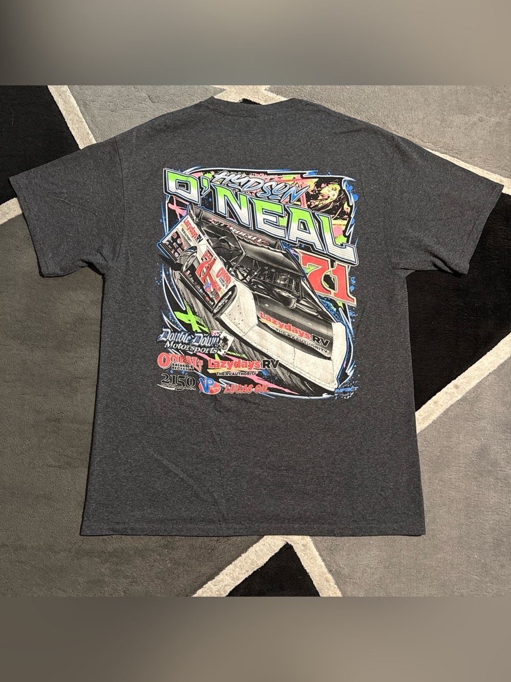 Hudson O'Neal black motocross racing t-shirt